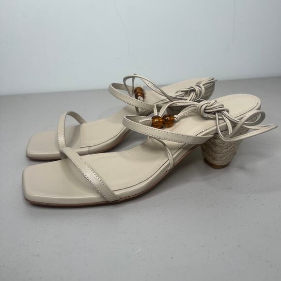 Alohas Lace Up Imani Espadrille Heel Sandals Size 40/ US 9 - Picture 7 of 12